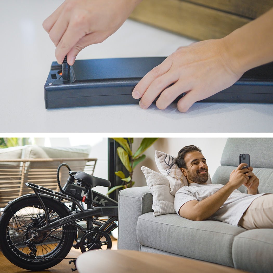 VALK Shuttle 5 Electric Folding Bike, Gen II, 20" Tyres, Shimano 7 - Speed, Dark Grey | Outdoorium