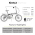 VALK Shuttle 5 Electric Folding Bike, Gen II, 20" Tyres, Shimano 7 - Speed, Dark Grey | Outdoorium