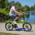 VALK Shuttle 5 Electric Folding Bike, Gen II, 20" Tyres, Shimano 7 - Speed, Lime Green | Outdoorium