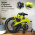 VALK Shuttle 5 Electric Folding Bike, Gen II, 20" Tyres, Shimano 7 - Speed, Lime Green | Outdoorium