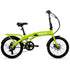 VALK Shuttle 5 Electric Folding Bike, Gen II, 20" Tyres, Shimano 7 - Speed, Lime Green | Outdoorium