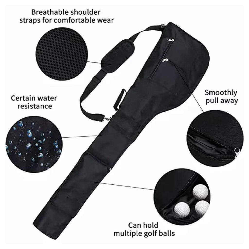 VERPEAK Foldable Golf Lightweight Carry Bag (Black) - Outdoorium
