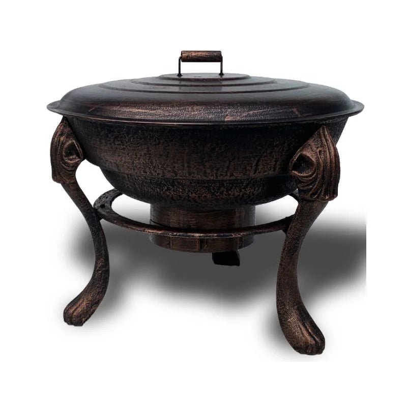Vesuvius BBQ Fire Pit with Lid and Grill - 65cm | Outdoorium