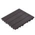 VEVOR Interlocking Deck Tiles, 10 Pack,12"x12" 10 sq. ft Plastic Waterproof Outdoor Flooring All Weather Use, Patio Floor Decking Covering Tiles for Porch Poolside Balcony Backyard, Dark Brown | Pet Care > Dog Supplies > Dog Playpens & Gates