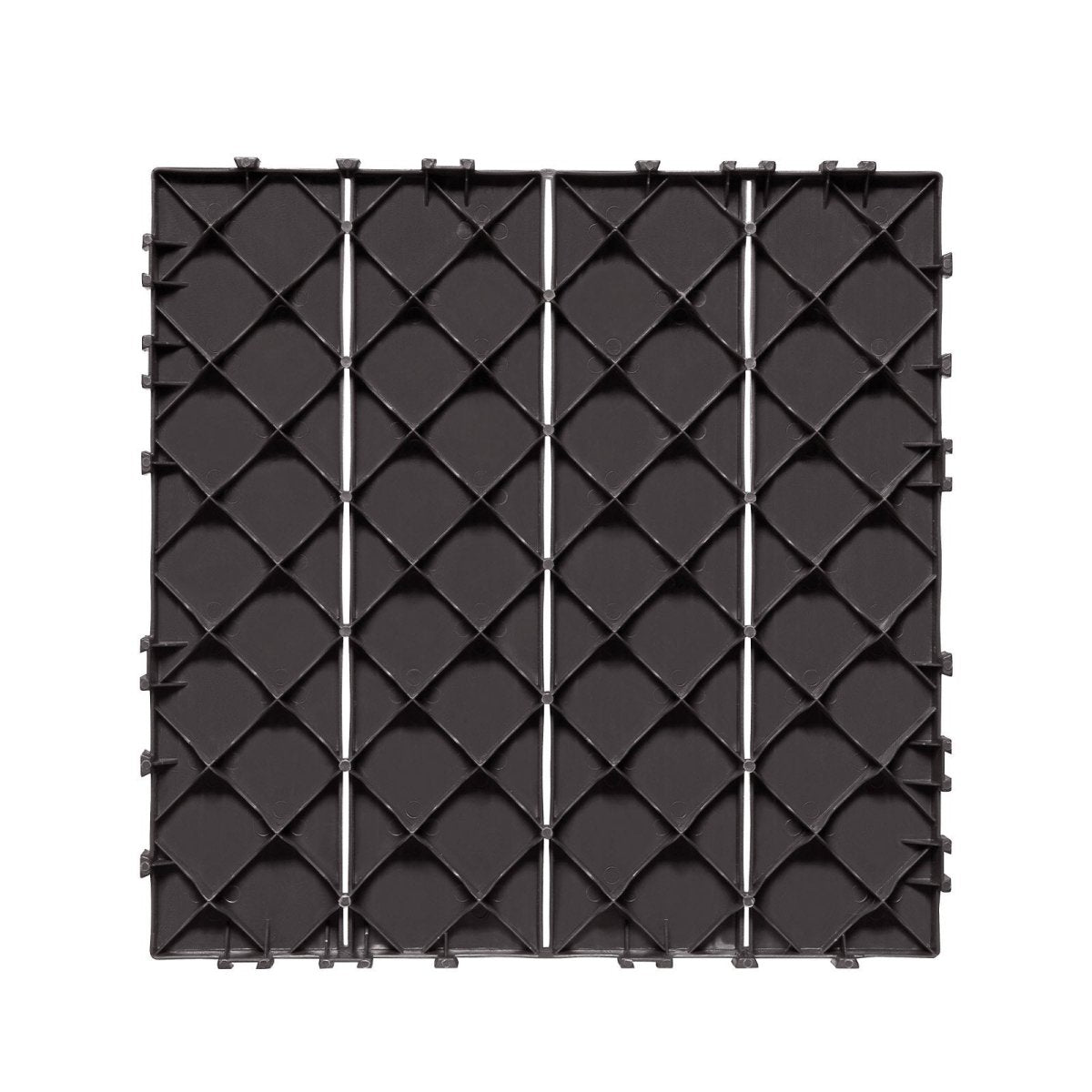VEVOR Interlocking Deck Tiles, 36 Pack,11.6"x11.6" 36 sq. ft Plastic Waterproof Outdoor Flooring All Weather Use, Patio Floor Decking Covering Tiles for Porch Poolside Balcony Backyard, Dark Brown | Pet Care > Dog Supplies > Dog Playpens & Gates