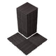 VEVOR Interlocking Deck Tiles, 36 Pack,11.6"x11.6" 36 sq. ft Plastic Waterproof Outdoor Flooring All Weather Use, Patio Floor Decking Covering Tiles for Porch Poolside Balcony Backyard, Dark Brown | Pet Care > Dog Supplies > Dog Playpens & Gates