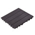 VEVOR Interlocking Deck Tiles, 36 Pack,11.6"x11.6" 36 sq. ft Plastic Waterproof Outdoor Flooring All Weather Use, Patio Floor Decking Covering Tiles for Porch Poolside Balcony Backyard, Dark Brown | Pet Care > Dog Supplies > Dog Playpens & Gates