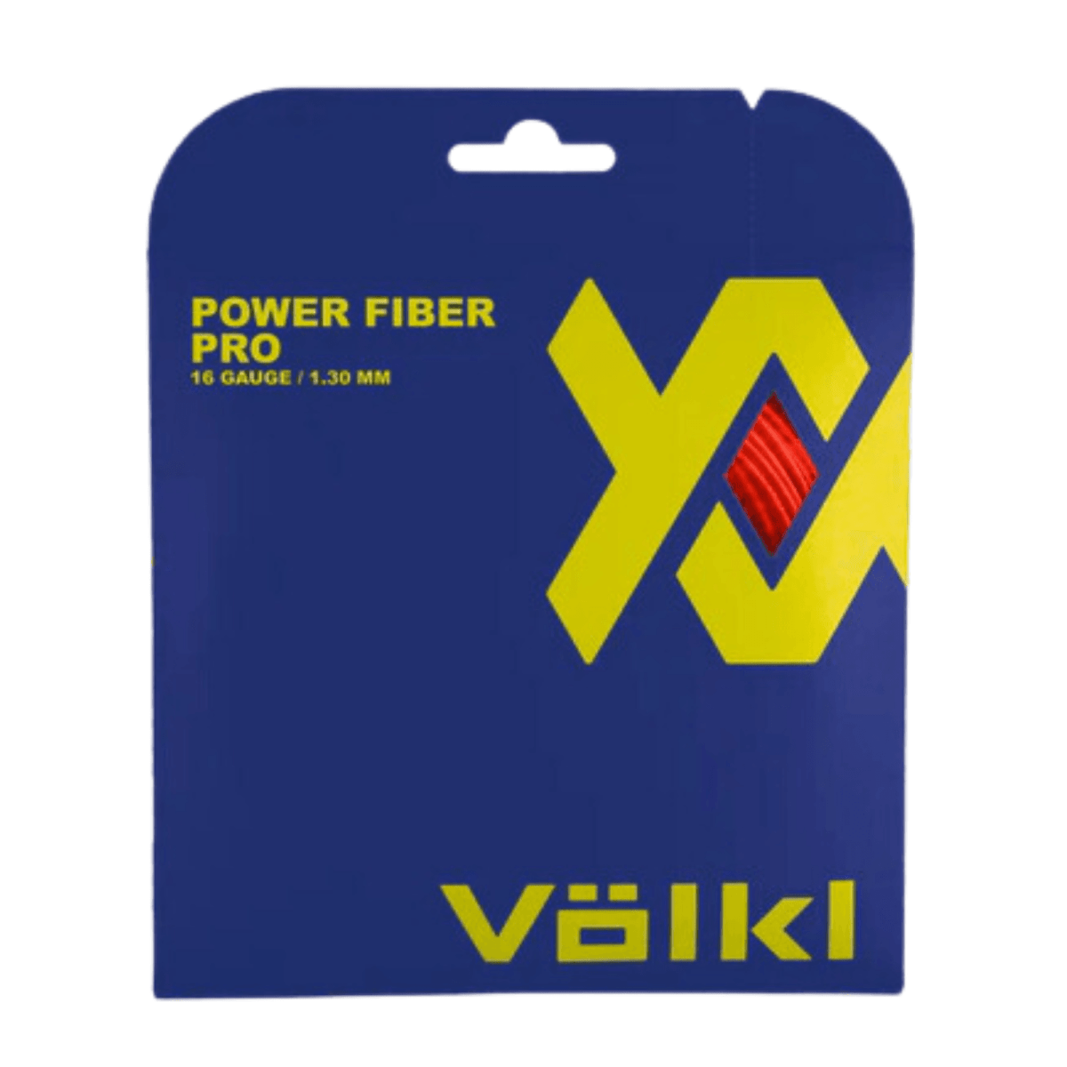 Volkl Power Fiber Pro - Lava 16g/1.30mm Tennis String - 12 M Set | Outdoorium