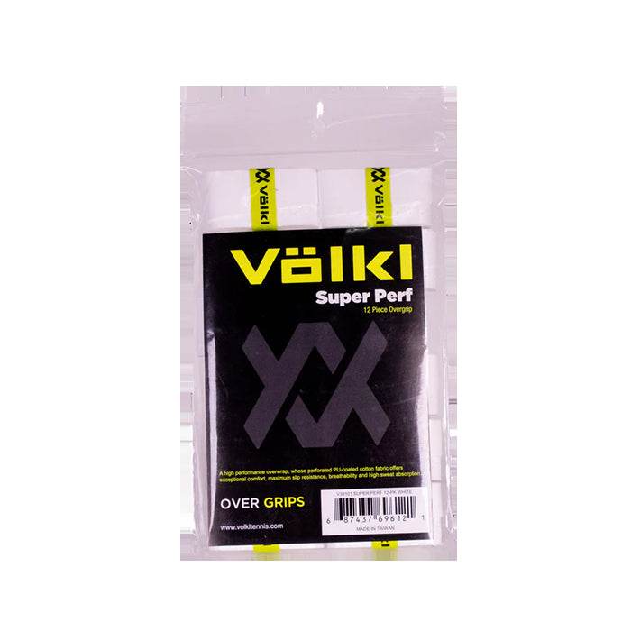 Volkl Super Perf 12 Pack Over Grips Tennis Bulk - White | Outdoorium