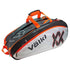 Volkl Tour Combi 6 Racquet Tennis Bag V70002 - Charcoal/White/Lava - Outdoorium