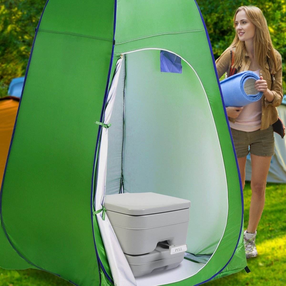 Wallaroo 10l Camping Portable Toilet - Outdoorium