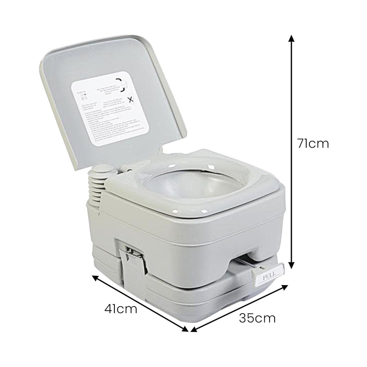 Wallaroo 10l Camping Portable Toilet - Outdoorium