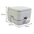 Wallaroo 10l Camping Portable Toilet - Outdoorium