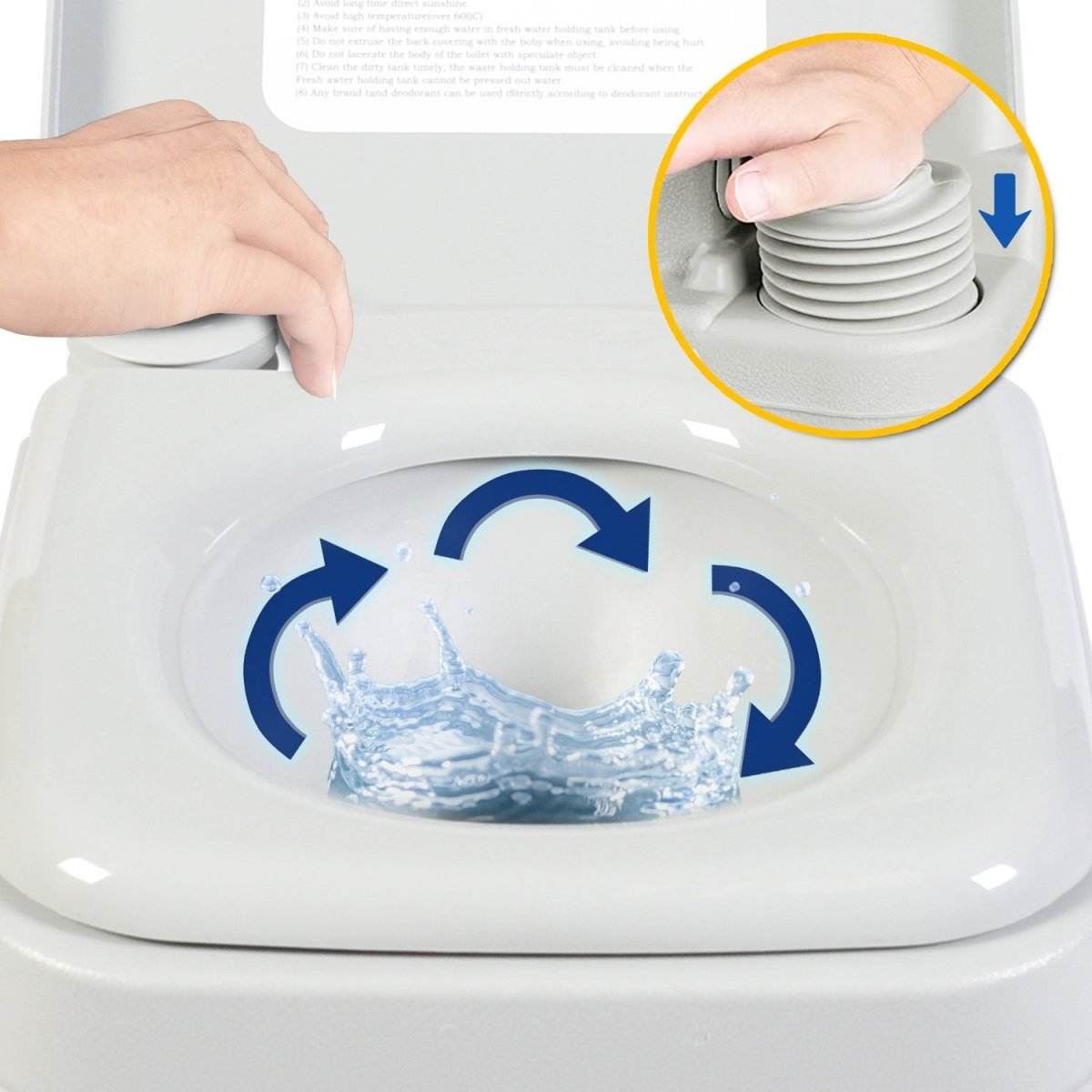 Wallaroo 10l Camping Portable Toilet - Outdoorium
