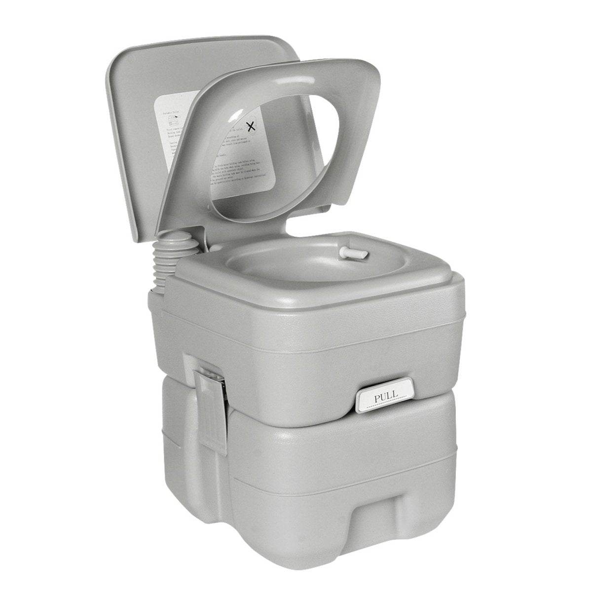 Wallaroo 20l Camping Portable Toilet Press Flush Pump - Outdoorium