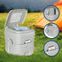 Wallaroo 20l Camping Portable Toilet Press Flush Pump - Outdoorium