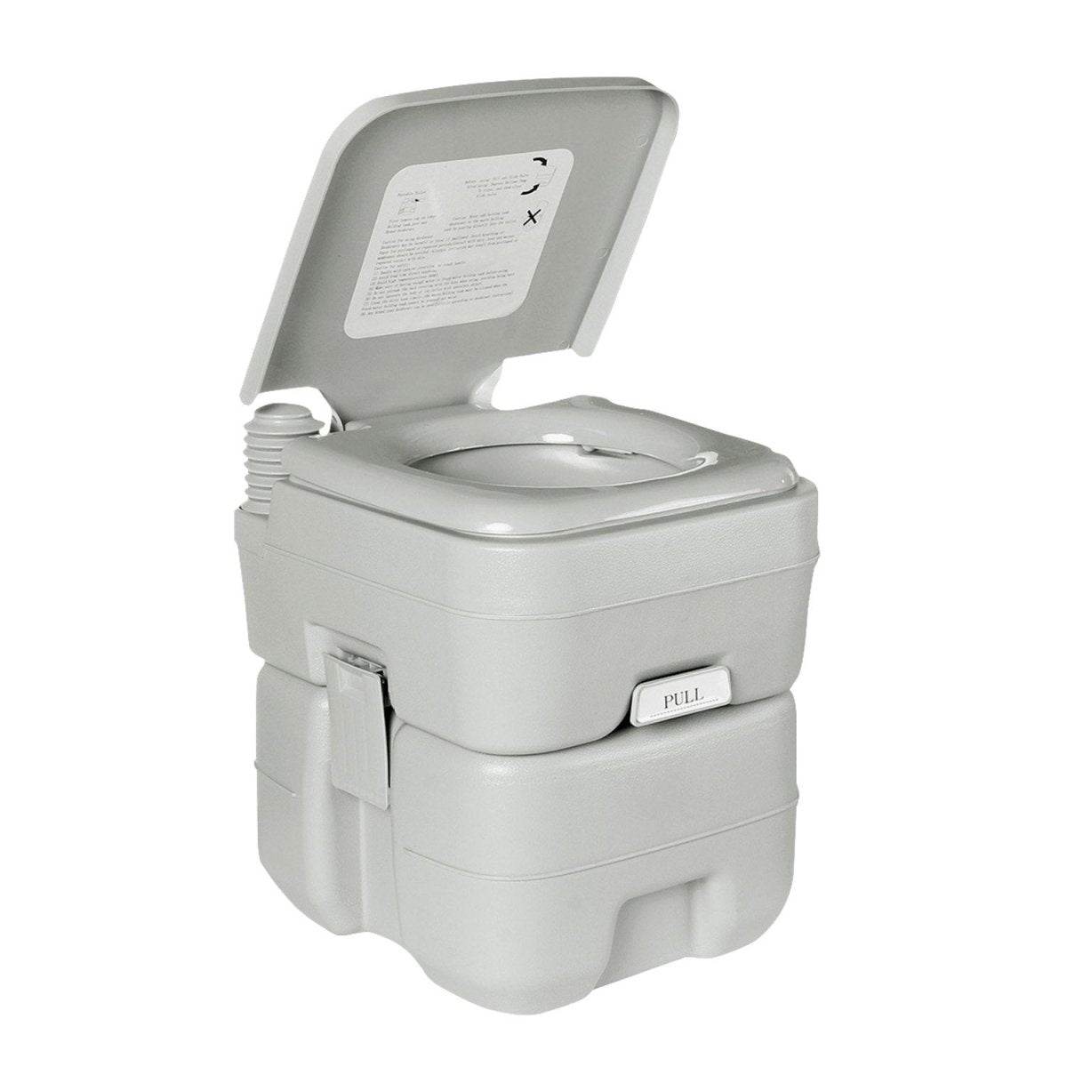 Wallaroo 20l Camping Portable Toilet Press Flush Pump - Outdoorium