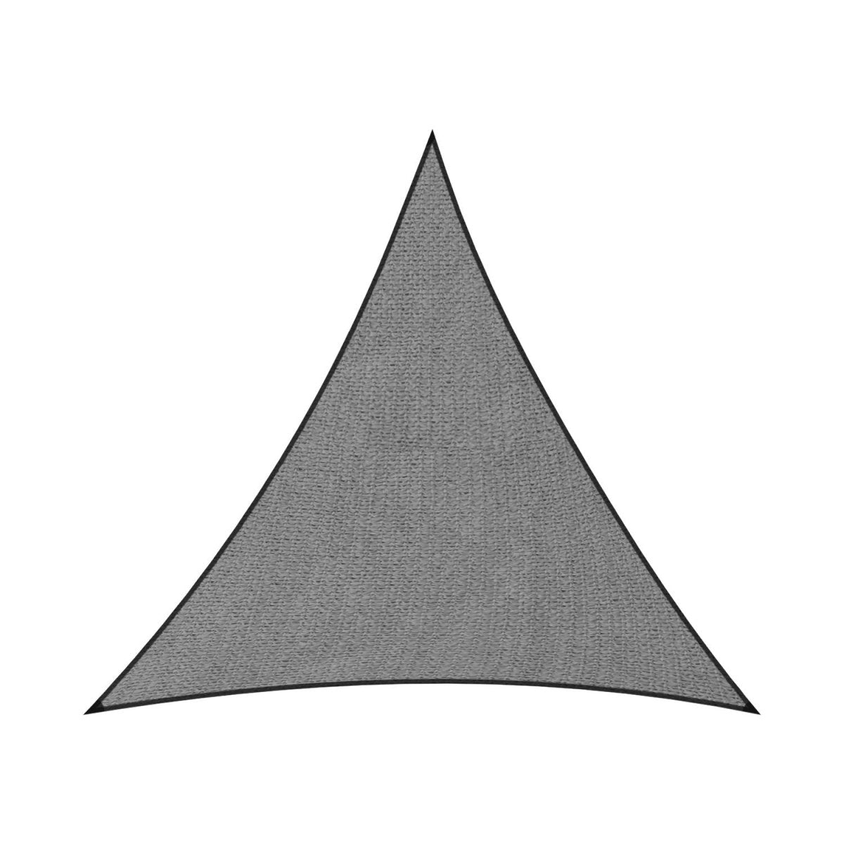 Wallaroo 280GSM Outdoor Sun Shade Sail Canopy Grey Triangle 7m x 7m x 7m - Outdoorium