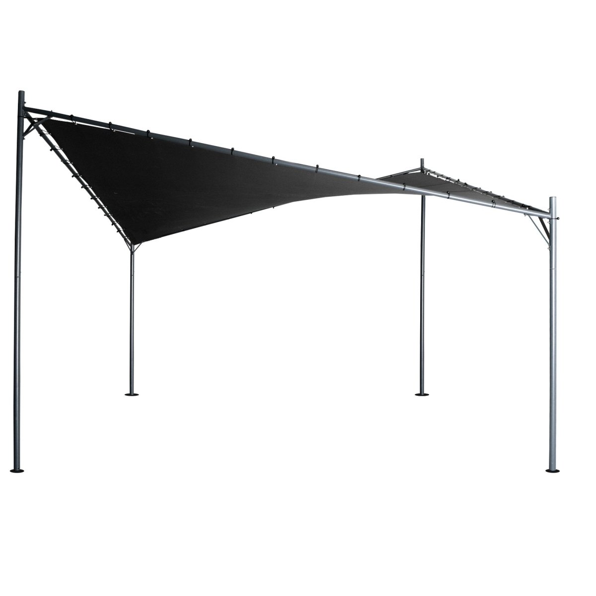 Wallaroo 3x3m Butterfly Steel Gazebo - Charcoal - Outdoorium