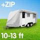 Wallaroo Caravan Cover With Side Zip Campervan 10 - 13 ft | Outdoorium