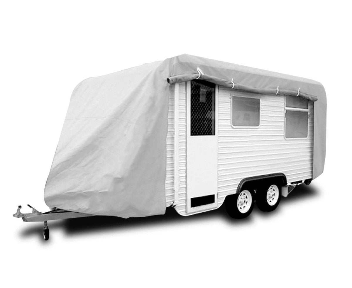 Wallaroo Caravan Cover With Side Zip Campervan 14 - 17 ft - Outdoorium