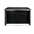 Wallaroo Garden Shed with Semi-Closed Storage 10*8FT - Black - Outdoorium