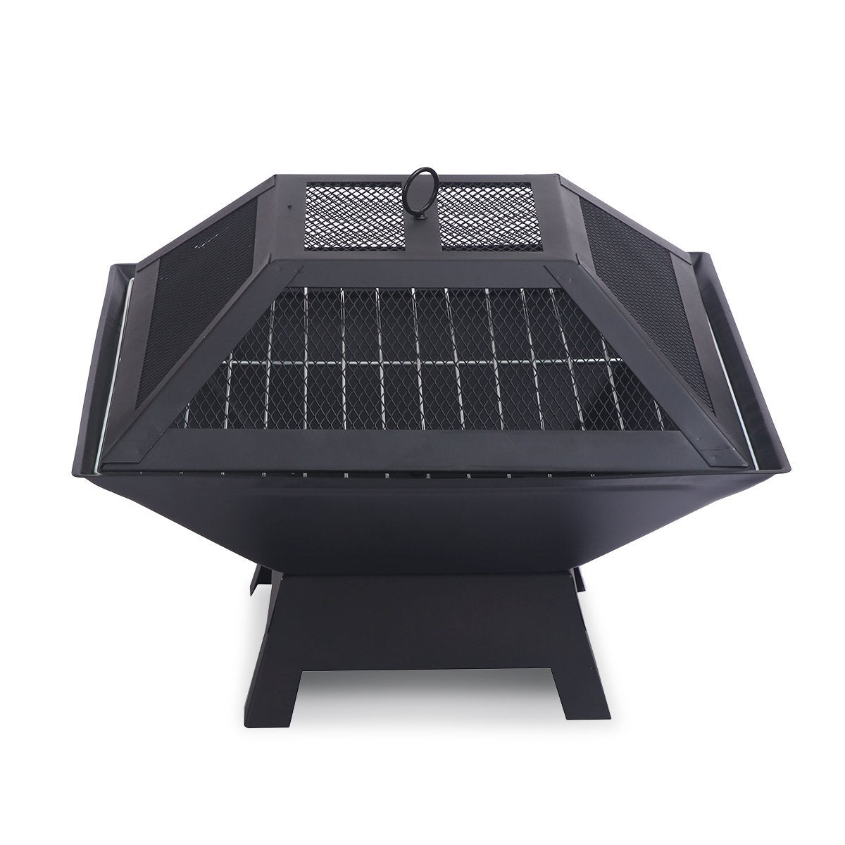 Wallaroo Portable Outdoor Fire Pit for BBQ, Grilling, Cooking, Camping - Outdoorium