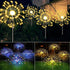 Warm White Fireworks 120 LED Fairy String Lights Starburst Solar Xmas Garden Night Lamp Hot NEW | Outdoorium