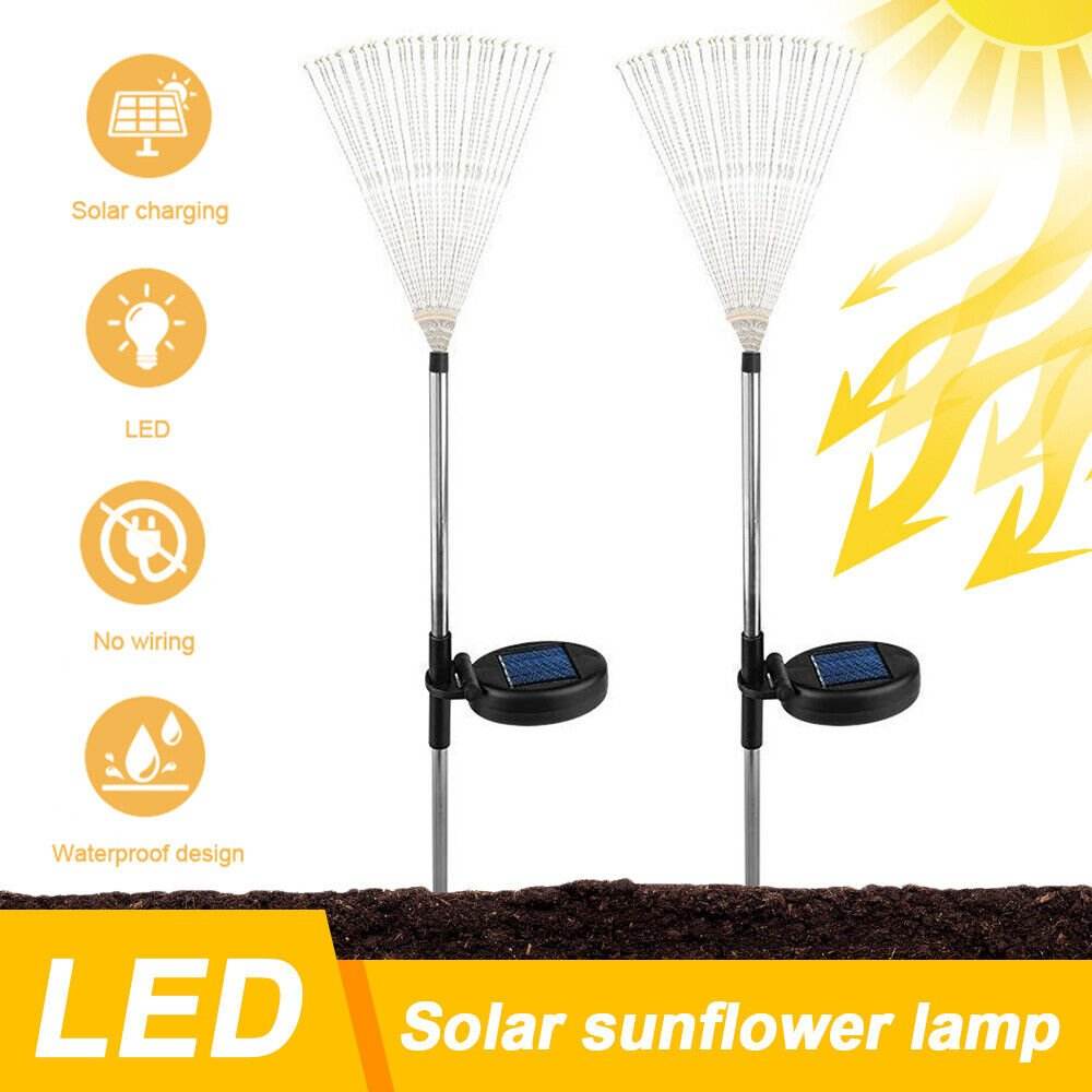Warm White Fireworks 200 LEDS Fairy String Lights Starburst Solar Xmas Garden Night Lamp Hot NEW | Outdoorium