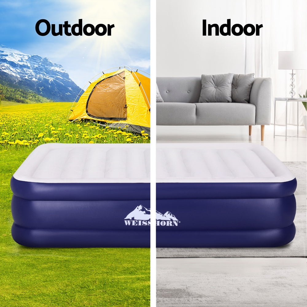 Weisshorn Air Mattress Queen Inflatable Bed Air bed 51cm - Outdoorium