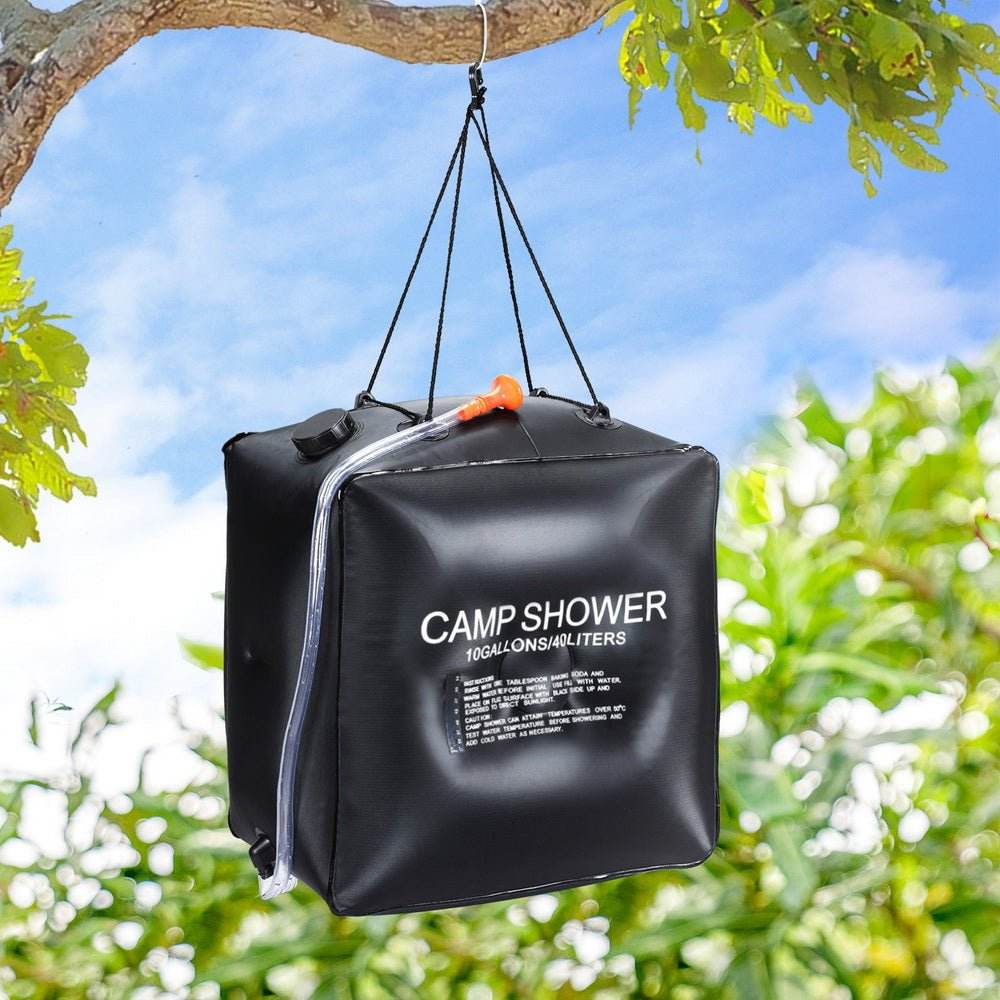 Weisshorn Camping Shower Bag 40L Black | Outdoorium