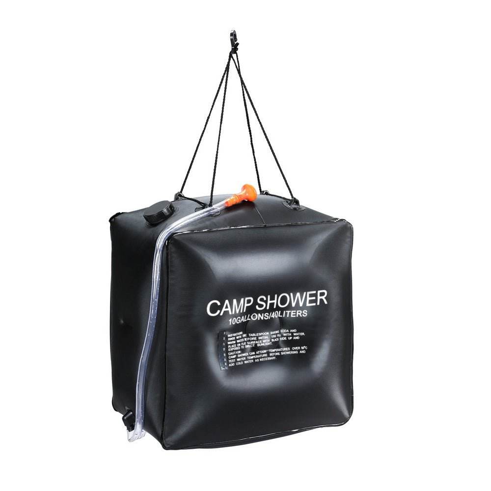 Weisshorn Camping Shower Bag 40L Black | Outdoorium
