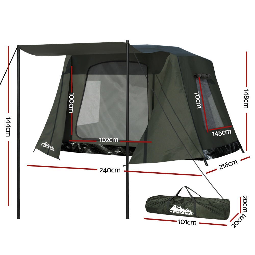 Weisshorn Camping Tent Instant Up 2 - 3 Person Tents Outdoor Hiking Shelter - Outdoorium