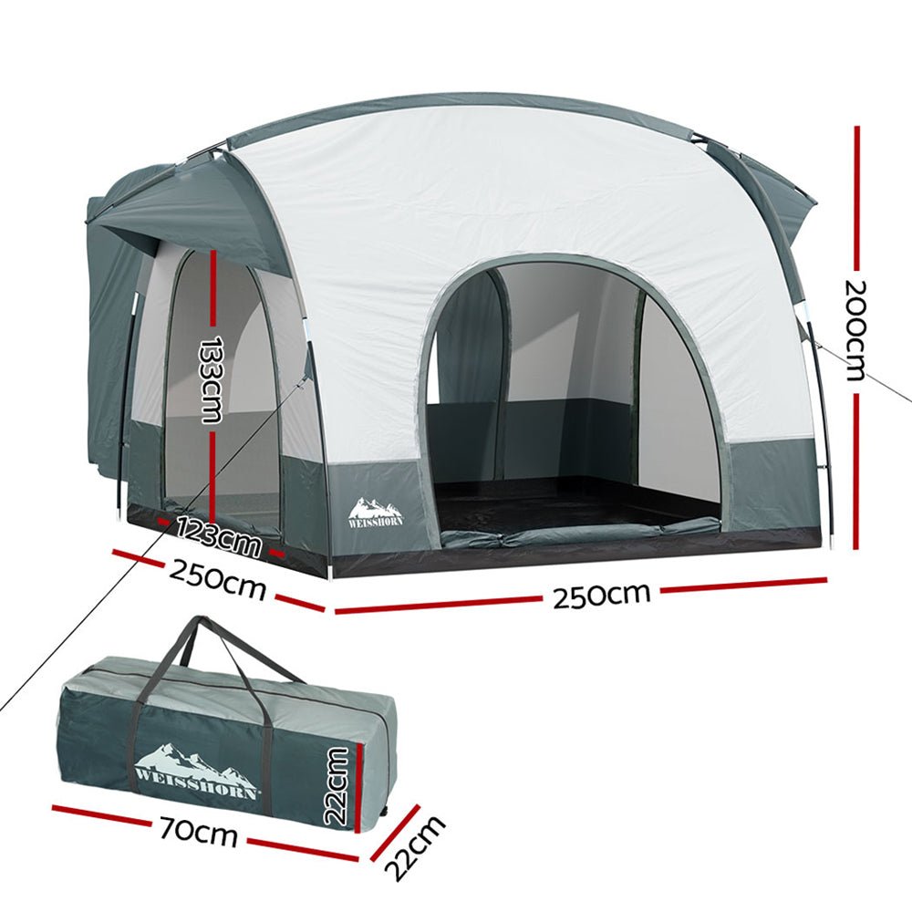 Weisshorn Camping Tent SUV Car Rear Extension Canopy Outdoor Portable Family 4WD - Outdoorium