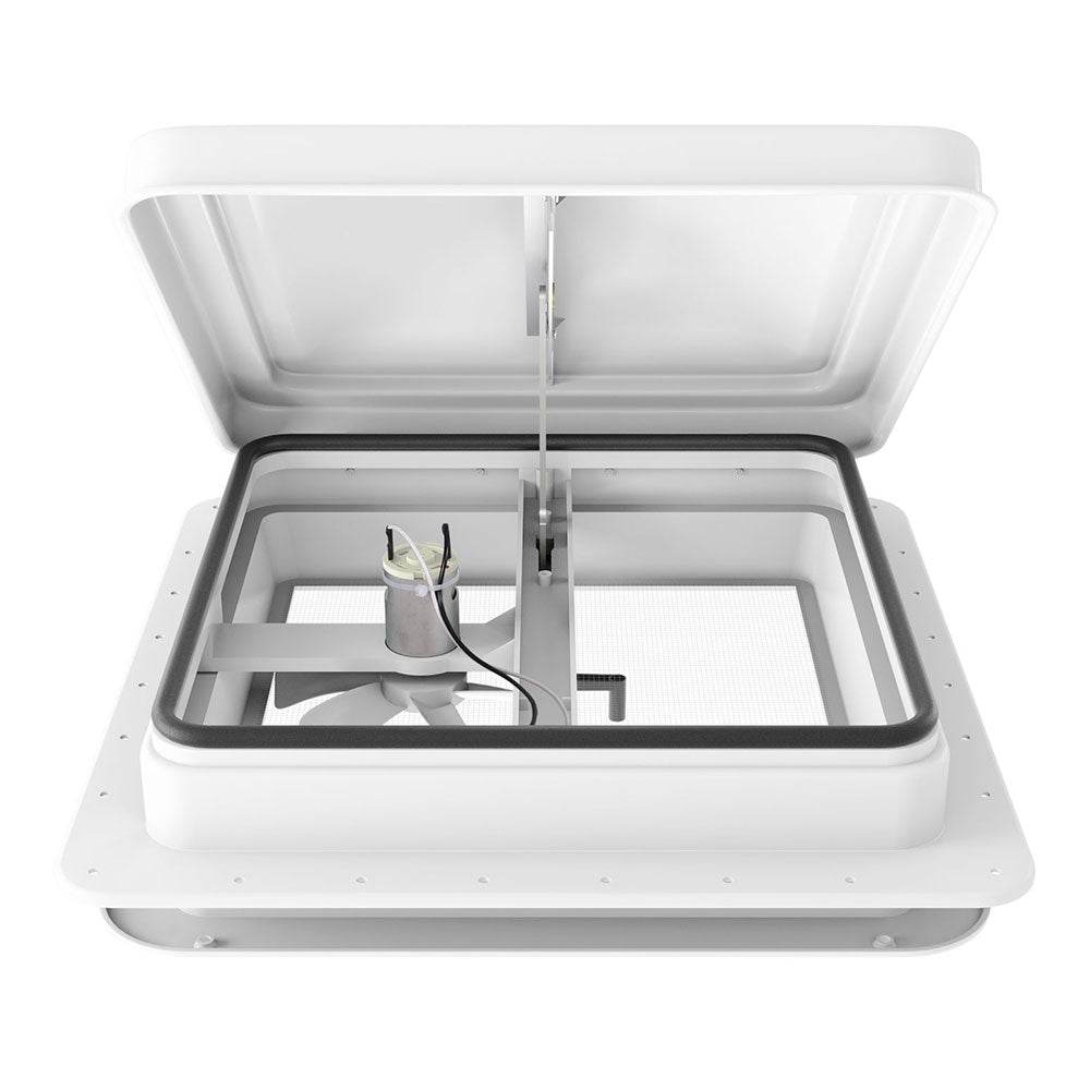 Weisshorn Caravan Roof Vent Fan Air Exhaust Hatch 12V RV Motorhome Camper White - Outdoorium