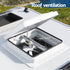 Weisshorn Caravan Roof Vent Fan Air Exhaust Hatch 12V RV Motorhome Camper White - Outdoorium