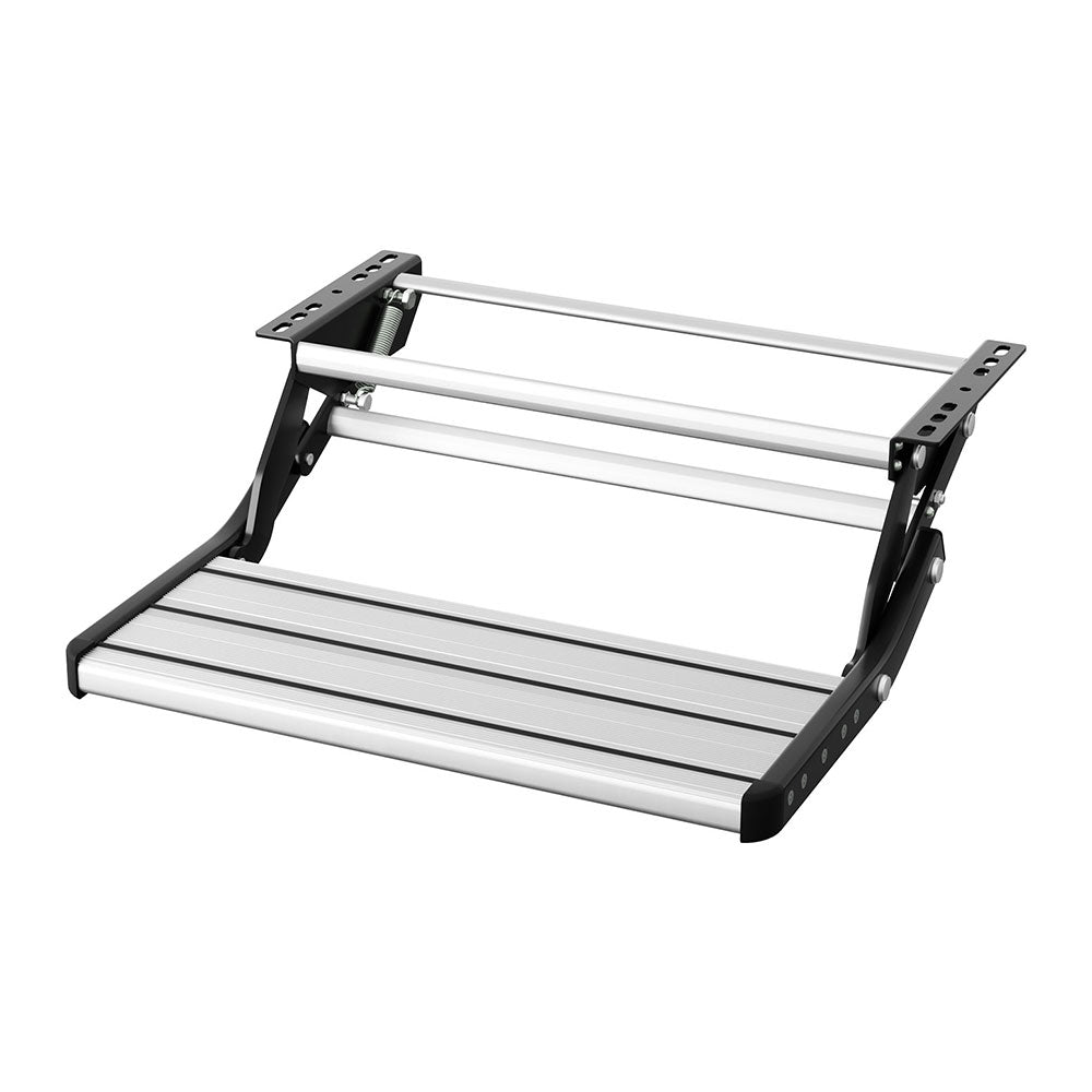 Weisshorn Caravan Step Pull Out Step Single Aluminium 200KG - Outdoorium