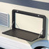 Weisshorn Caravan Table 800 x 450mm Folding Lockable Black - Outdoorium