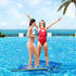 Weisshorn Floating Water Mat 55x180cm Foam Pad Swimming Pool Platform Blue - Outdoorium