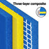 Weisshorn Floating Water Mat 55x180cm Foam Pad Swimming Pool Platform Blue - Outdoorium