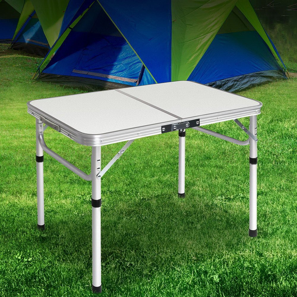 Weisshorn Folding Camping Table 90CM Adjustable Portable Outdoor Picnic Desk | Outdoorium