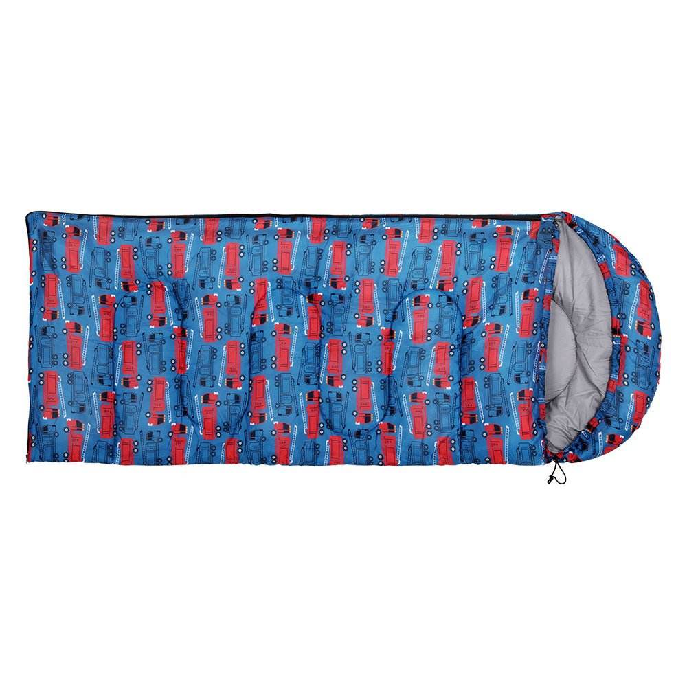 Weisshorn Sleeping Bag Kids Single Bags 180cm Thermal Camping Hiking Blue - Outdoorium