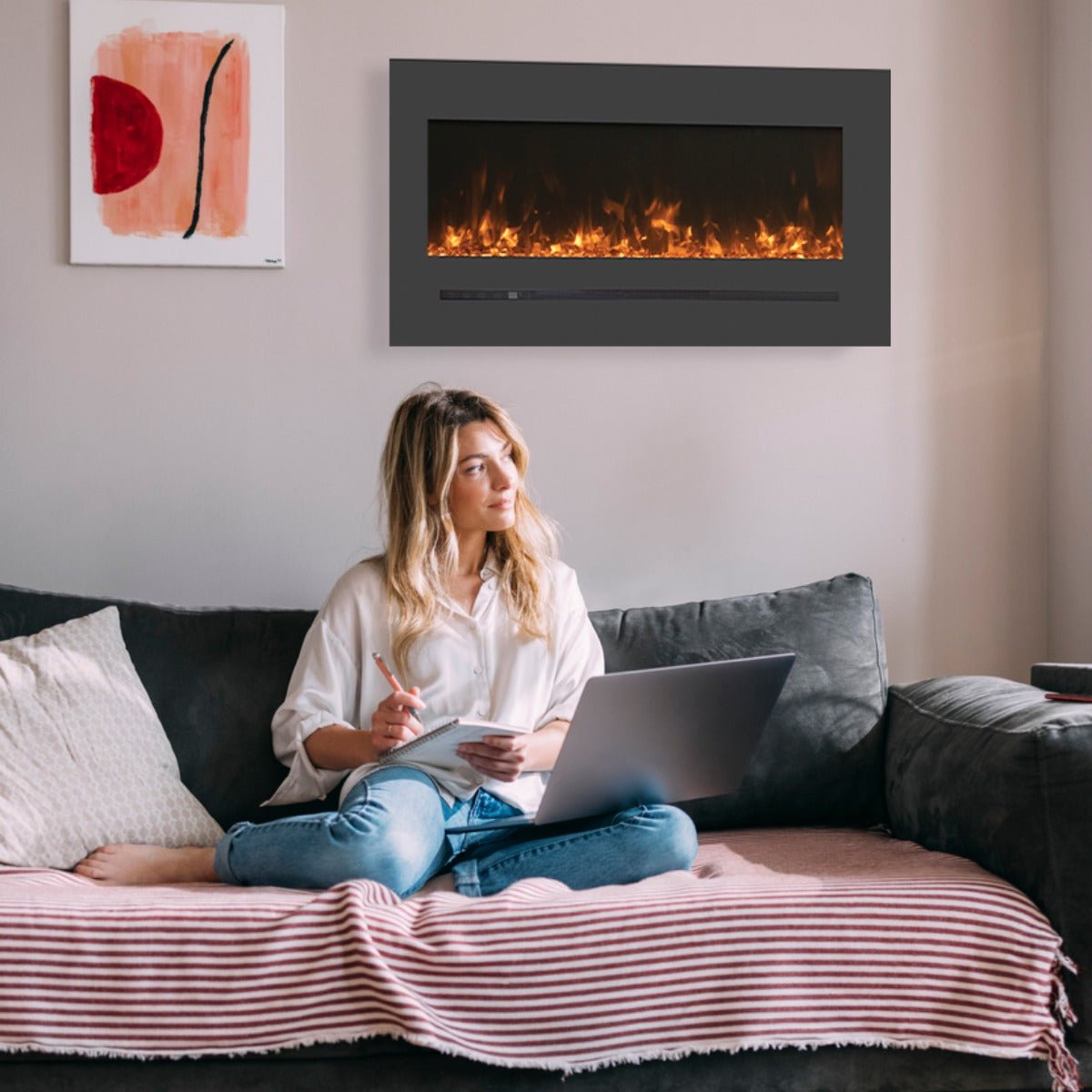 WM - FML - STL Linear Electric Fireplace | Outdoorium