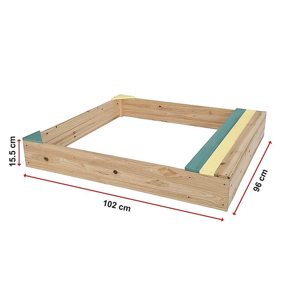 Wooden Kids Backyard Sandbox Children Outdoor Play Toy Sandpit | Outdoorium