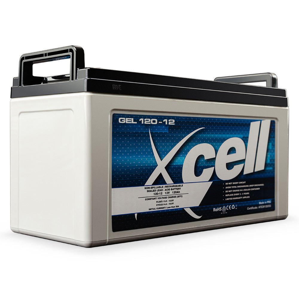 X - CELL GEL Battery 12V 120Ah Portable Sealed SLA Camping Solar Marine - Outdoorium