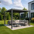 Yardtopia Elmont 3m x 3m Aluminium Adjustable Louvre Pergola | Outdoorium