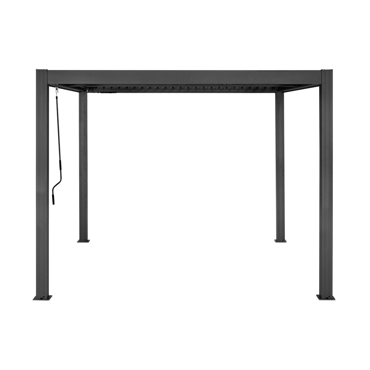 Yardtopia Elmont 3m x 3m Aluminium Adjustable Louvre Pergola | Outdoorium