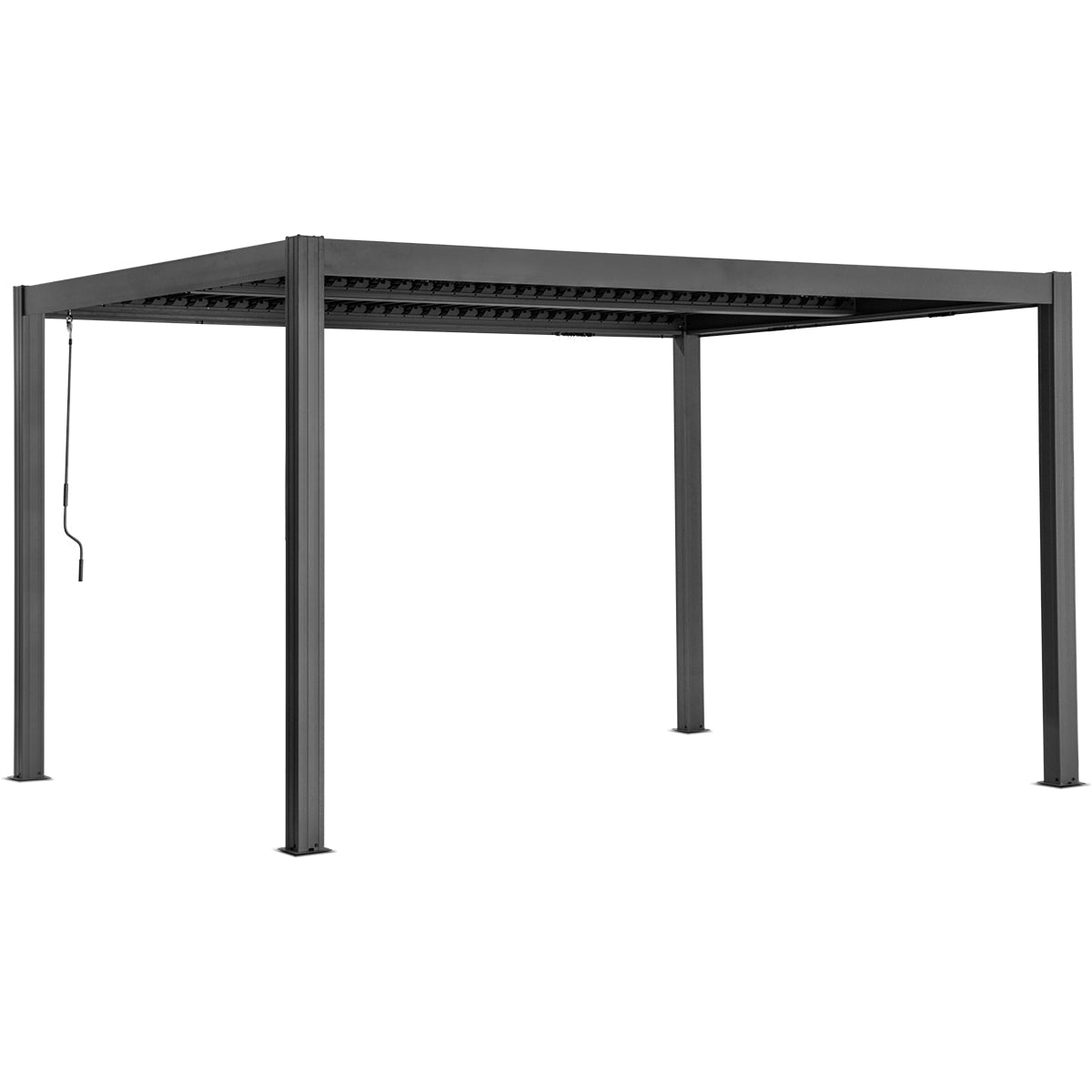 Yardtopia Elmont 3m x 4m Aluminium Adjustable Louvre Pergola | Outdoorium