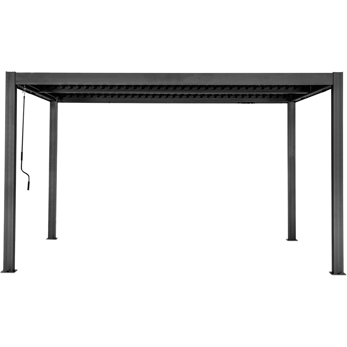 Yardtopia Elmont 3m x 4m Aluminium Adjustable Louvre Pergola | Outdoorium