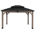 Yardtopia Maryborough 3.6m x 3m Timber & Steel Double Hip Roof Gazebo | Outdoorium